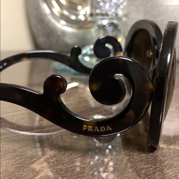 PRADA Baroque Sunglasses SPR 27N Brown - Picture 3 of 16